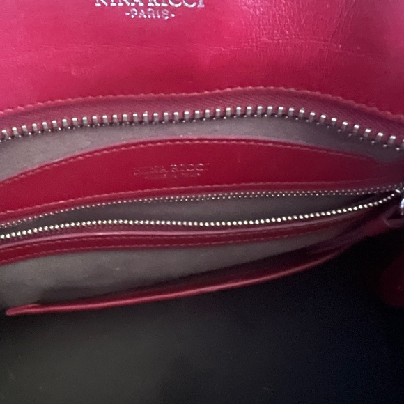 Nina Ricci Red Marche Satchel - Picture 5 of 6